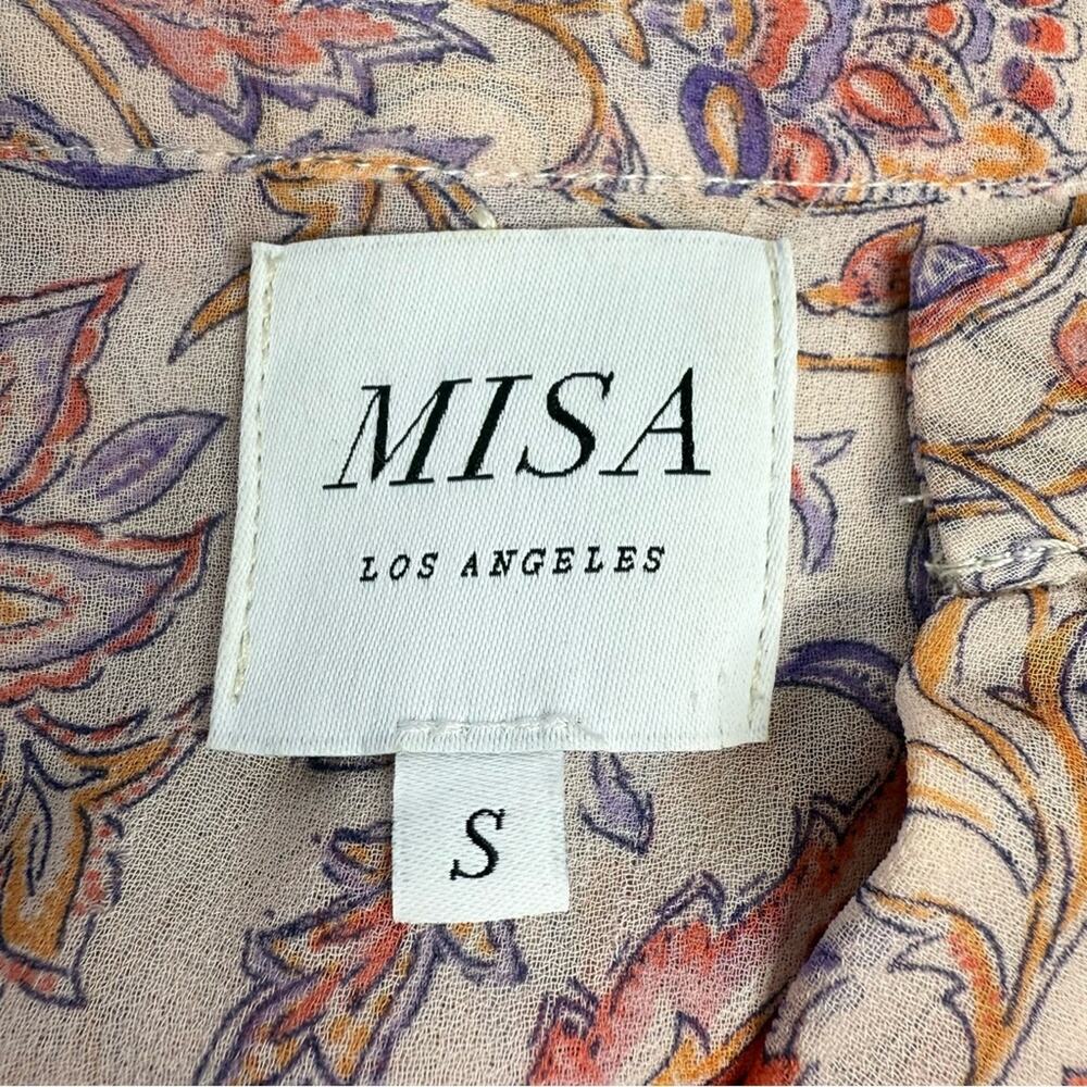 MISA Los Angeles Women's Eloisa Paisley Floral Ruffle Dress Women’s Size S - Picture 12 of 15